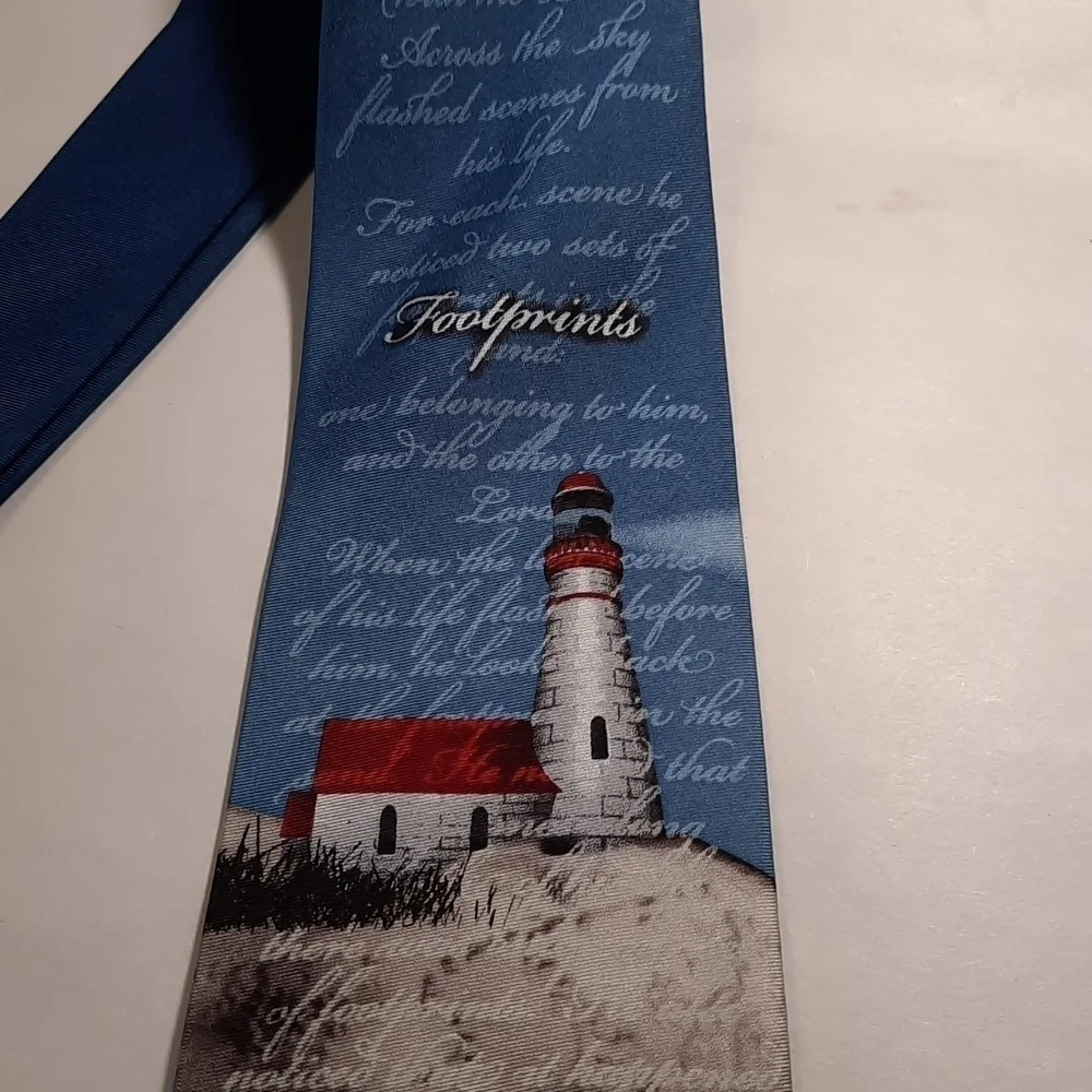 Footprints Christian Larsons Men's Neck Tie